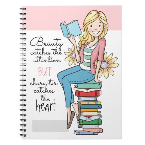 A girls pretty notebook or journal