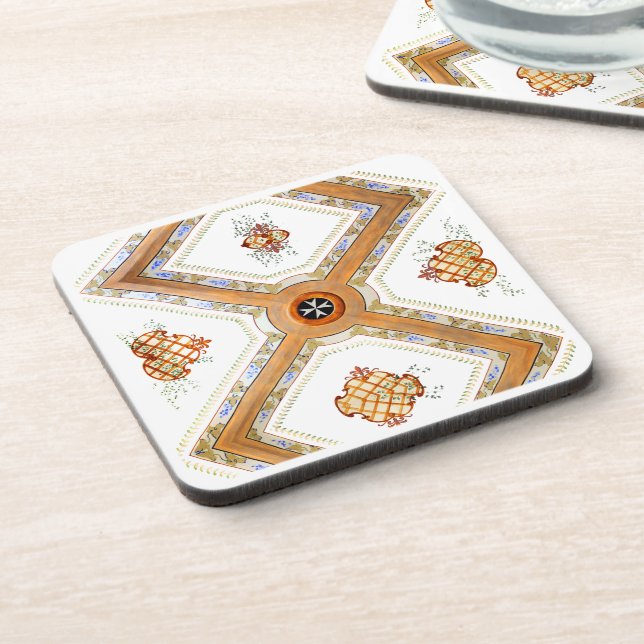 A Glass Ceiling Beverage Coaster (Left Side)