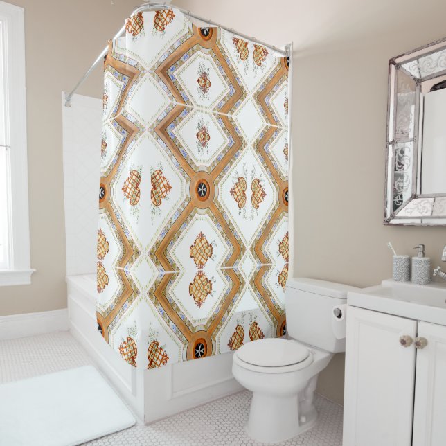 A Glass Ceiling Shower Curtain (In Situ)