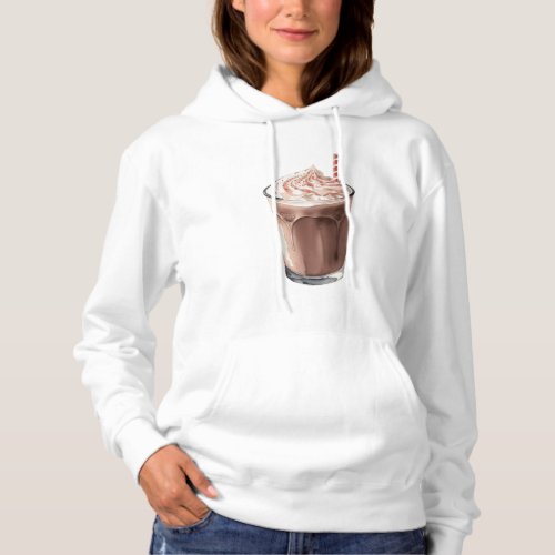 A Glass of Chocolate Milkshake Hoodie