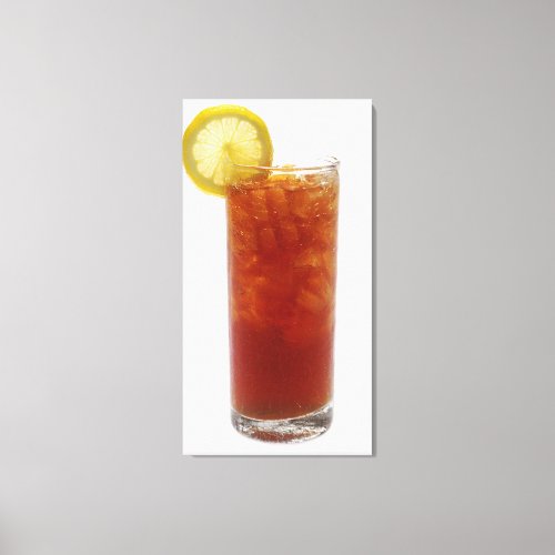 A Glass of Iced Tea Canvas Print