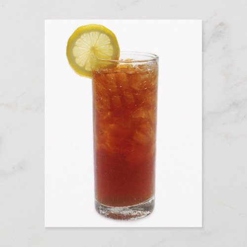 A Glass of Iced Tea Postcard