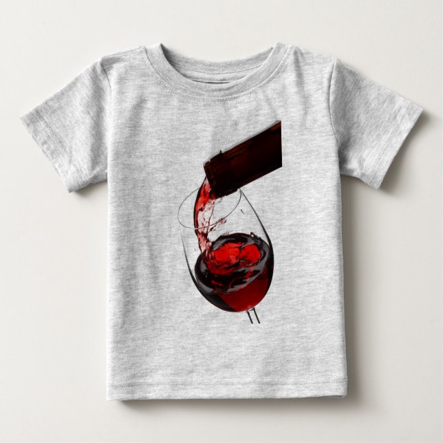 A Glass of Red Wine Baby T-Shirt (Front)