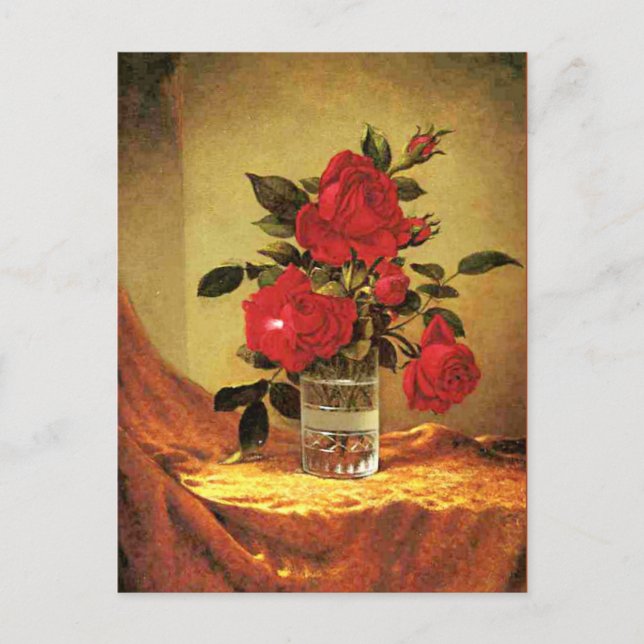 A Glass of Roses, fine art, Postcard (Front)