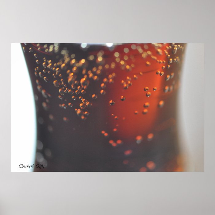 A Glass Of Soda Bubbles Poster