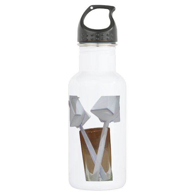 A glass of valentine peace. water bottle (Front)