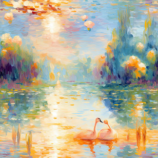 A Glimpse of Monet Canvas Print