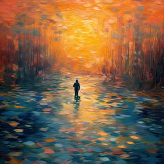 A Glimpse of Monet Triptych