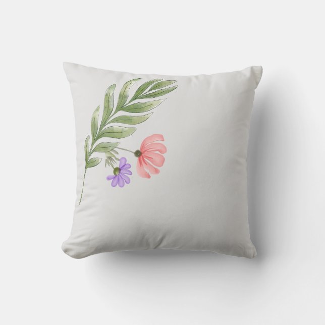 A Glimpse of Spring Throw Pillow (Front)