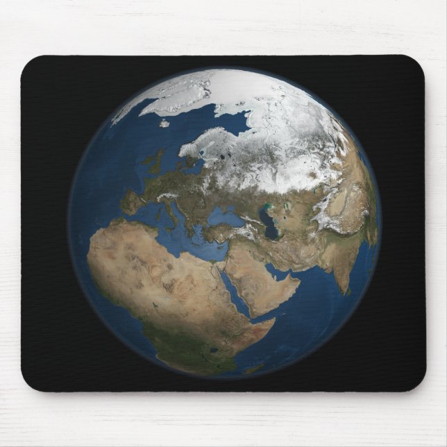 A global view over Europe and Scandinavia Mouse Pad (Front)