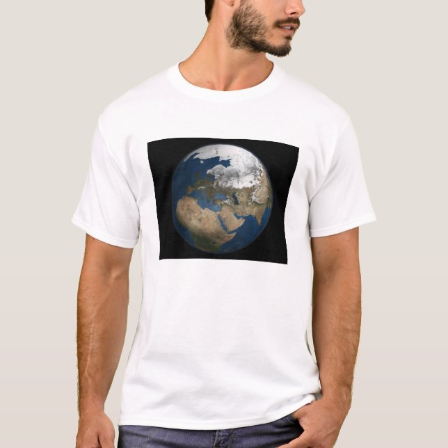 A global view over Europe and Scandinavia T-Shirt (Front)