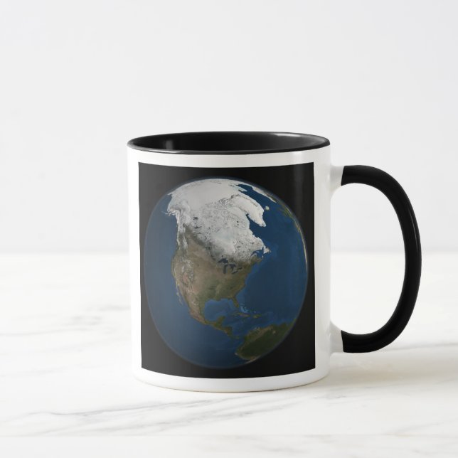 A global view over North America Mug (Right)