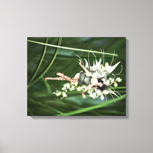 A Glow in the Garden Wrapped Canvas Print (Front)