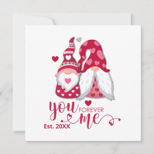 A Gname for Valentines  You and Me Forever Holiday Card