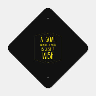 a goal without a plan is just a wish metal sign