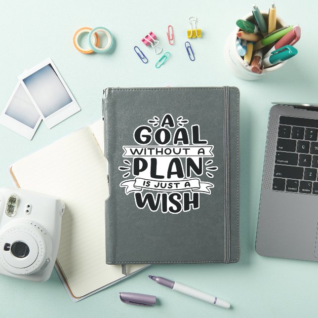 A Goal Without A Plan Is Just A Wish Sticker (iPad Cover)