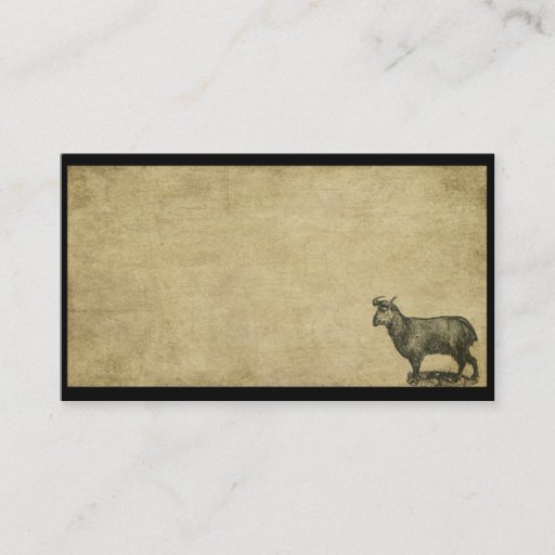Customizable A Goat Lookin' For Some Oat- Prim Biz Cards Business Card