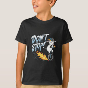 A goat riding a unicycle T-Shirt
