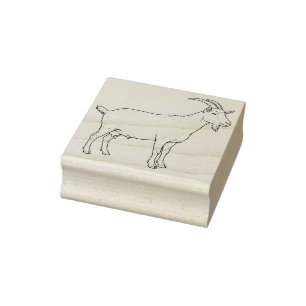 A Goat Rubber Stamp
