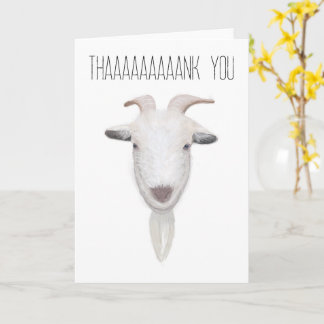 A Goat Thank You Card