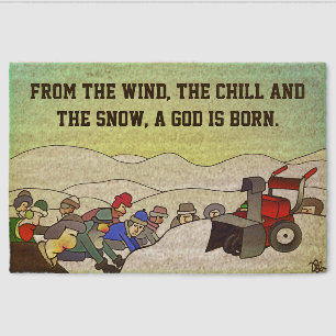 A God Is Born Coir Mat