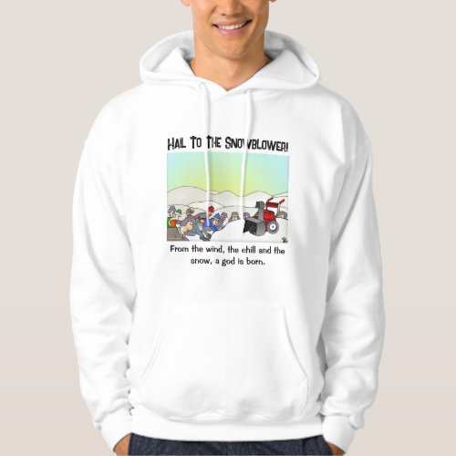 A God Is Born Mens White Hoodie