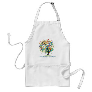A God-Shaped Life is A Flourishing Tree Adult Apron