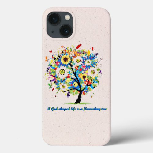 A God_Shaped Life is A Flourishing Tree iPhone 13 Case