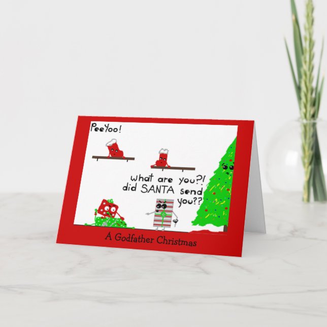 A Godfather Christmas Holiday Card (Front)