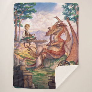 "A Golden Afternoon" Medium Sherpa Blanket