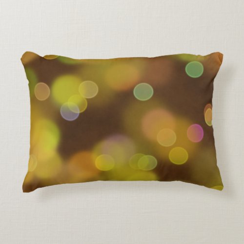 A Golden Christmas Pattern on  Fawn Brown Accent Pillow