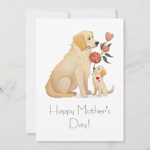 A Golden Gift of Love on Mothers Day Thank You Card