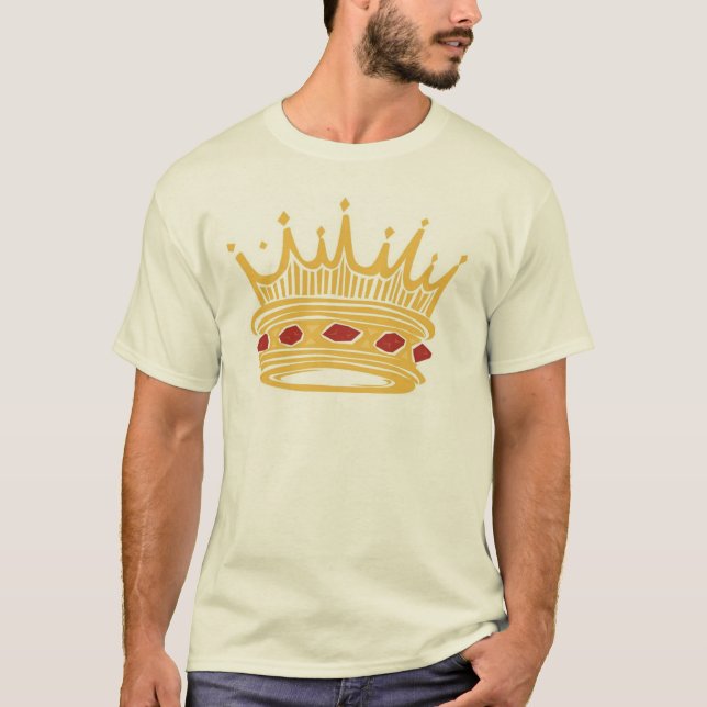 A Golden King's Crown With Jewels T-Shirt (Front)
