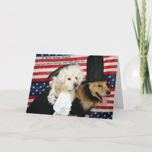 A Golden Presidential Birthday Card