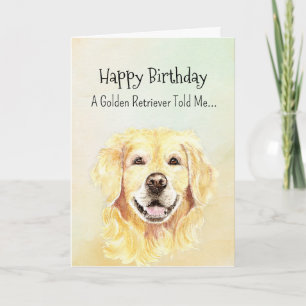A Golden Retriever Personality Birthday Fun Animal Card