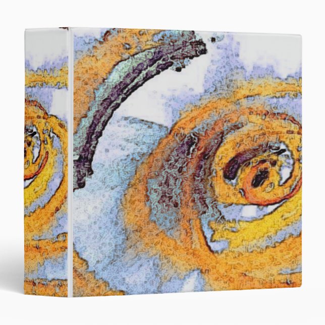 A golden shine. 3 ring binder (Front/Spine)