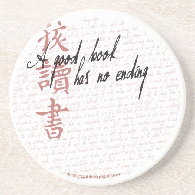 A Good Book Coaster (Front)