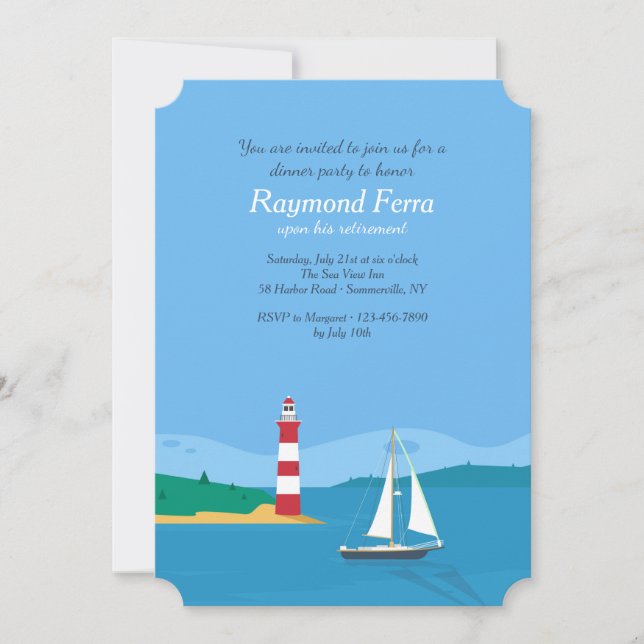 A Good Day for Sailing Invitation (Front)