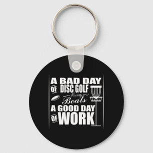 A Good Day Start With Disc Golf Keychain