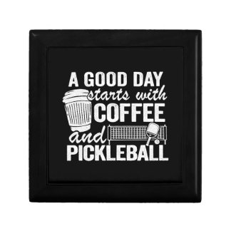 A Good Day Starts With Coffee And Pickleball Gift Box