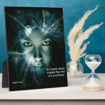 A Good Heart Tabletop Plaque with Easel