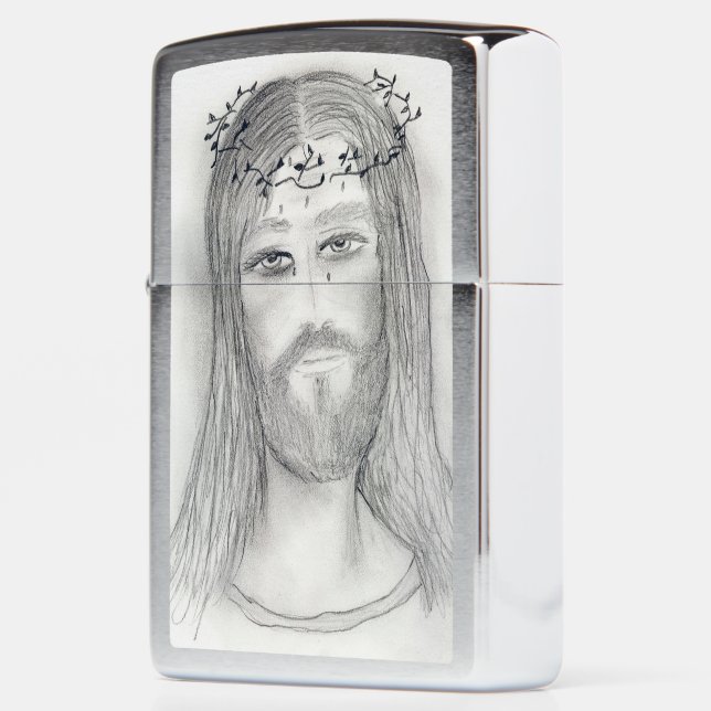 A Good Jesus Zippo Lighter (Left)