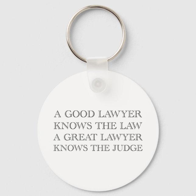 A Good Lawyer Keychain (Front)