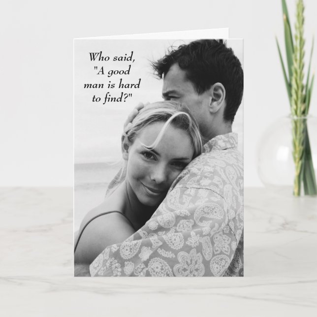 A good man holiday card (Front)