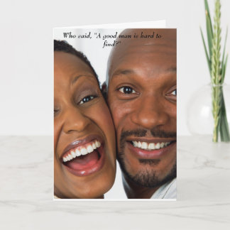 A good man holiday card