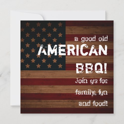 A good old American BBQ! Custom Invites
