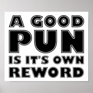 A Good Pun Funny Poster