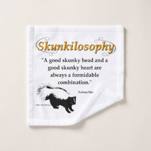 A good skunky head and a good skunky heart wash cloth