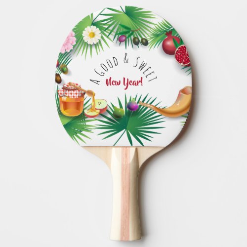 A Good  Sweet New Year Holiday Rosh Hashanah Ping Pong Paddle