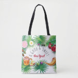 A Good & Sweet New Year! Holiday Rosh Hashanah Tote Bag<br><div class="desc">Happy Rosh Hashanah Jewish New Year Holiday symbols. Shana Tova! Hebrew Wishes text. Torah, Honey and apple, shofar, pomegranate, star of David, Palm Tree Leaves Vintage frame, Gold Honeycomb background, Rosh hashana, traditional fruits, floral frame, vintage, autumn, sukkot. Judaica. Hand Drawn Watercolor. Accessories > Bags & Wallets > Totes &...</div>